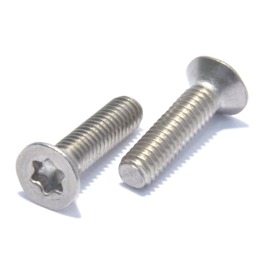 FLAT HEAD COUNTER SUNK SCREW WITH HEXALOBULAR DRIVE