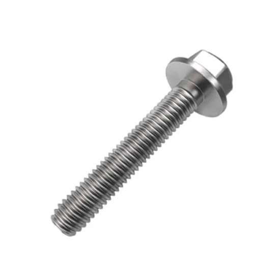 HEX FLANGE SCREW WITH SARRATION WITHOUT SARRATION